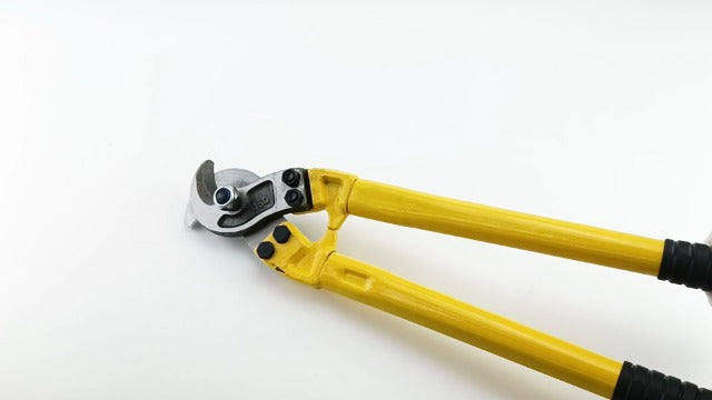 QWORK Hardened Cable Cutter, 18" Heavy Duty Stainless Steel Wire Rope Cutter for Cutting Steel Wire