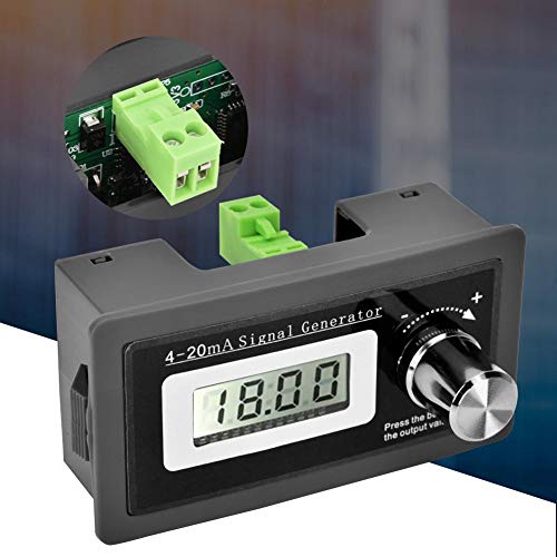 Nikou 4-20 mA Current Loops Signal Generator, High Accuracy LCD Two-Wire Portable Mini Converter Test Current Signal Converter