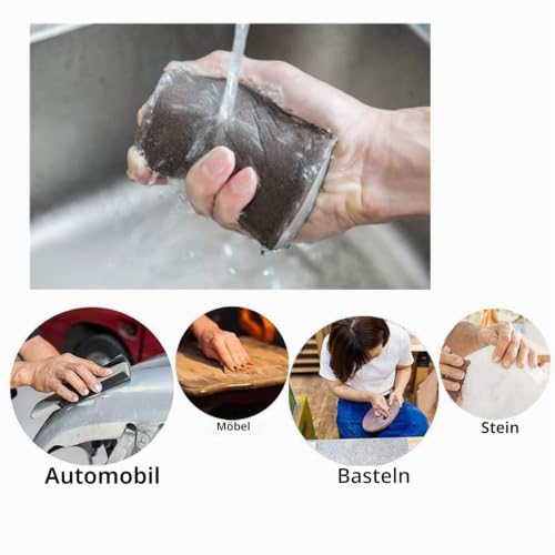 5 pieces sanding sponge, coarse/medium/fine/superfine, 5 different specifications, sanding pads assortment for wood, metal, wall foam, drywall Mix Körnung