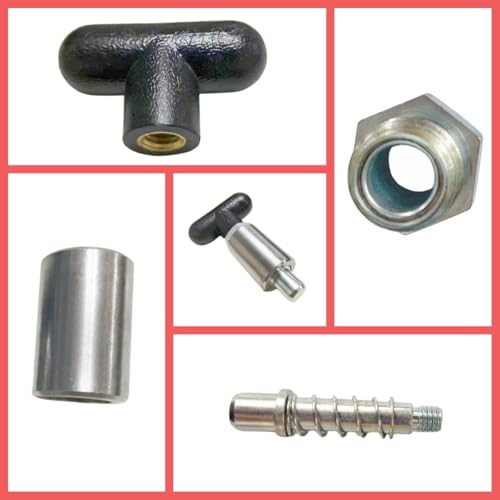 Handle Spring-Loaded Pull pins, Steel Spring plungers/Dowel pins, Handle Pull Rod knobs, Screw Locks with Platform (T-Handle 1/4in-2Pcs) T-handle 1/4in-2Pcs