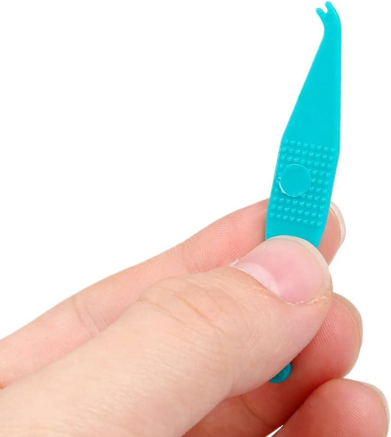 Pack of 10 Orthodontic Elastic Disposable Plastic Braces, Colorful Disposable Plastic Hooks for Orthodontics, Elastic Rope Hook, for Braces Dental Gaps Crooked