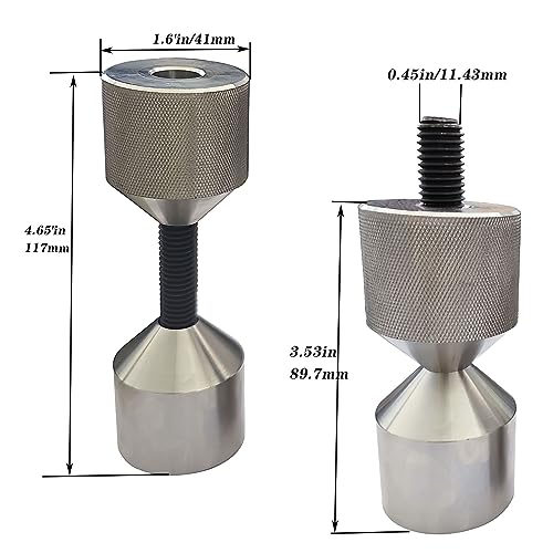 1-5/8" Diameter Flange Double Hole Pins,304 Stainless Steel Appearance is Beautiful and Smooth,Detachable Double Hole Flanges(2 Pcs)
