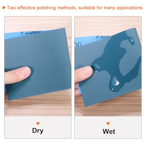HARFINGTON 20pcs Sandpaper 80 Grit 18 x 12 Inch Silicon Sanding Sheets 20