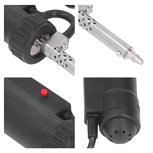 Automatic Electric Desoldering Pump Vacuum Soldering Suction Tool Portable Electric Tin Suction Gun 220V 30W Desoldering Gun Repair Soldering Removal Tool Black