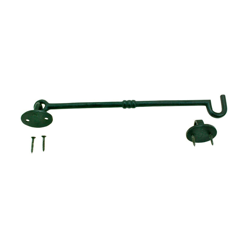 Renovators Supply Manufacturing 11 in. Black Wrought Iron Door Lock Latch/Gate Latch with Mounting Hardware 11-inch