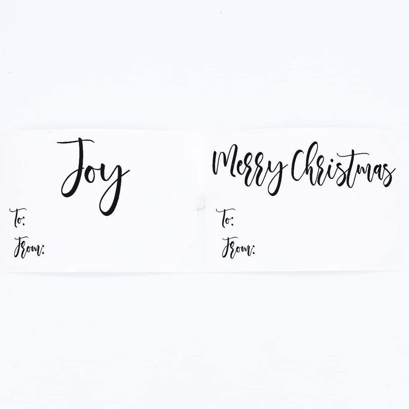 Charming Holiday Gift Tag Christmas Stickers 2 x 3 Inch 100 Total Labels