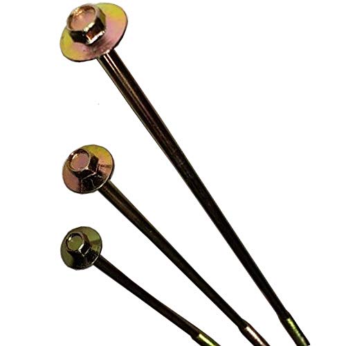 (25) 10" - Zinc Coated Rust Resistant Timber Tie - Heavy Duty 1/4" - Hex Head Structural Screw - 5/8" Wide Flange Head with coarse Thread for Secure Hold - Heavy Duty 3/16" Shank for Extra Strength