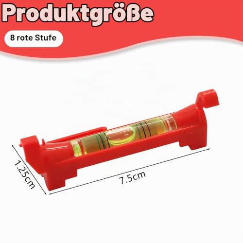 8 Pieces Hanging Spirit Level for Plumbing, Surveying, Bricklaying, Engineering, Metalworking, Tiling, Construction Red (Line Spirit Level)