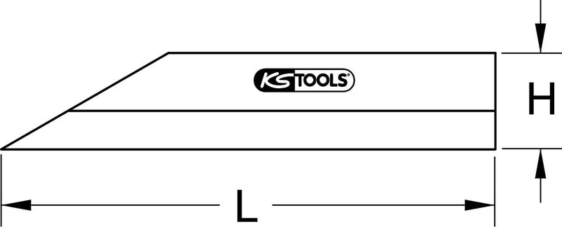 KS Tools 300.0635 Precision Straightedge 200 mm