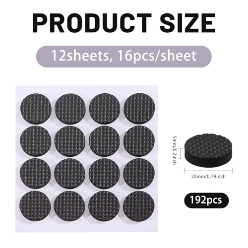 FREEBLOSS Pack of 192 Mushroom Injection Connectors with Adhesive Grid 0.8 Inch Self-Adhesive EVA Injection Ports for Mushroom Incubator Bags and Glass Lids Black