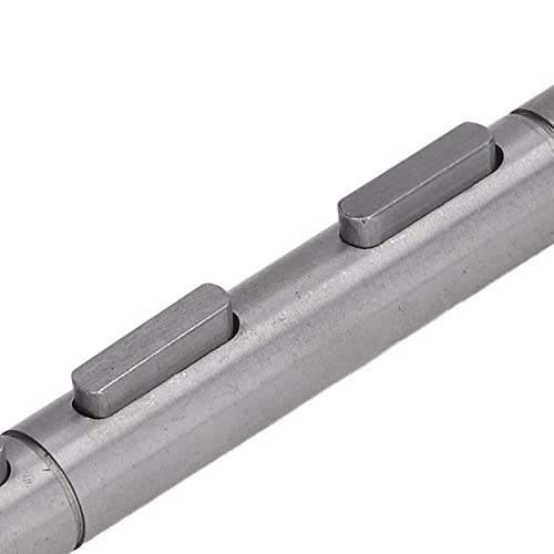 Worm Reducer Double Output Shaft Alloy Steel 14mm Diameter 128mm Length High Bearing Capacity Low Noise Transmission for NMRV040 RV040 Nema34 Stepper Motor