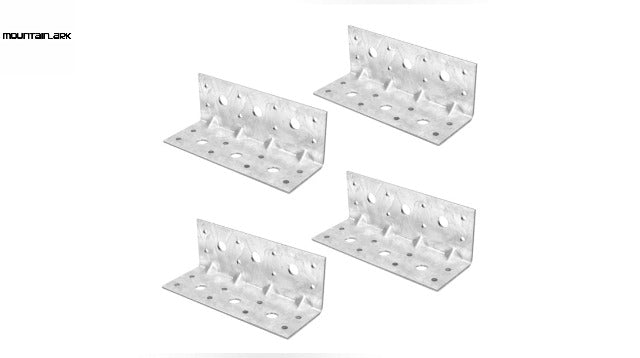 4 Pack L Right Angle Bracket, 5-1/2" x 2" x 2" Corner Brace for 6x6 Lumber