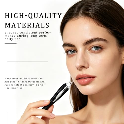 Stainless Steel Eyebrow Tweezers – Precision Slant Tip for Eyebrow Shaping & Facial Hair Removal