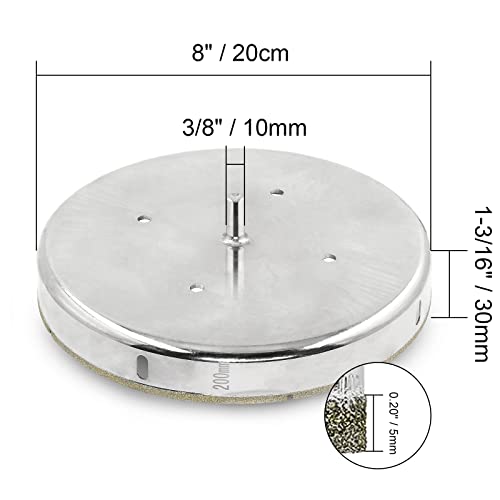 8" / 20cm Diamond Hole Saw Drill Bits - Glass, Tile, Ceramic, Porcelain, Marble 200mm | 8" 1