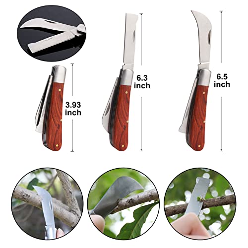 ZALALOVA Garden Grafting Tool Kits, 2 in 1 Pruning Tools