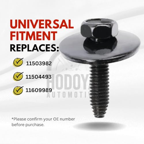 Professional Automotive Fasteners in Bulk – 101PCS M6-1.0 x 25mm Hex Head SEMS Bolts with Integrated Washer – Compatible with GM 11503982, 11504493, 11609989 c - M6-1.0 x 25mm big washer