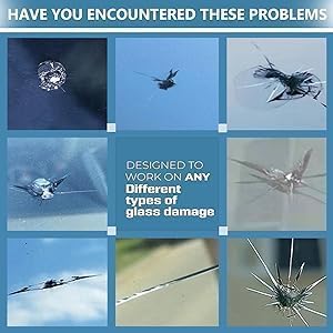 Windshield Crack Repair Kit, Cracks Gone Glass Kit Automotive Windscreen Tool for Fixing Chips, Glass Repair Kit Windshield for Fixing Chips, Cracks, Bulls-Eye and Star-Shape Cack (2 Set)