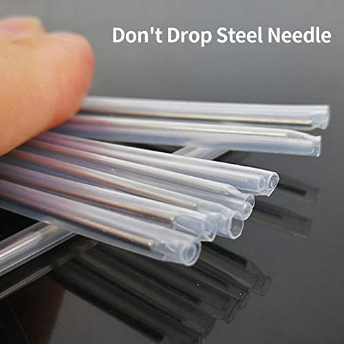 600pcs 2.6mm Dia 60mm Length Heat Shrinkable Tube 1.0mm Steel Needle Popular Clear PE Fiber Splice Tubes Optical Fiber Fusion Splice Protection Sleeves(Pre-Shrunk) Dia 2.6mm 600Pcs 600