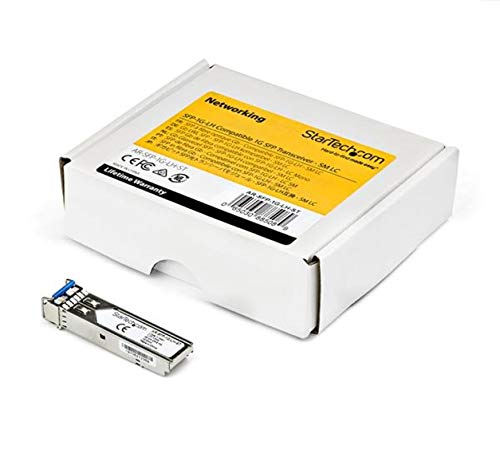 StarTech.com Extreme Networks 10052 Compatible SFP Module - 1000BASE-LX - 1GbE Single Mode Fiber SMF Optic Transceiver - 1GE Gigabit Ethernet SFP - LC 10km - 1310nm - DDM (10052-ST)