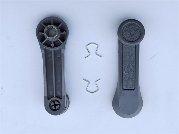 Window Crank Handle of Gray Compatible with Isuzu Isuzu CAMMANDO NPR115 NKR85,GMC, NHR NPR HICOM Replaces 8-94220423-0,8-94403144-0,8-94476854-0,9-84101923-3