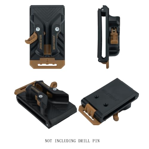 MELOTOGH 3 Pack Quick Release Belt Clip for Pouch,Drill Holster,MELOTOUGH Universal Drill Holster for Tool Belt, Heavy Duty Tool Holster with Quick Release Belt Clip