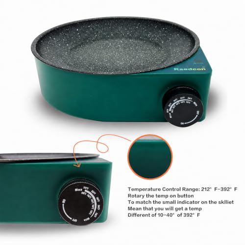 Electric Hot Glue Pot, 580ml Hot Glue Melting Pot for Crafiting with Temperature Control 212°F-392°F, Glue Skillet Able to Melt Glue Pieces and Glue Sticks (600, volts_of_alternating_current)