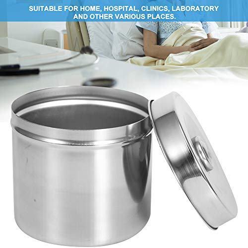 Stainless Steel Medical Jar, Dental Supplies Dressing Container 12Cm Ashtray For Sundry Jars Professional Ointment Storage Jar