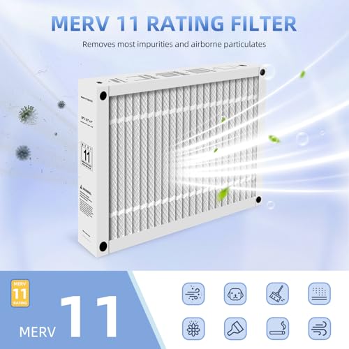 FC100A1037 Air Filter Replacement for Honeywell FC100A1037,1-Pack Filter 20" x 25" x 4" 1