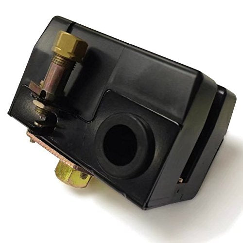 Pressure Switch for Air Compressor 90-125 psi Single Port Heavy Duty 26A Replaces Hubbell Furnas Square D Siemens Sears DEWALT Craftsman Black MAX Jenny Black and Decker