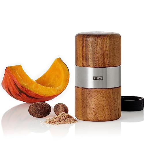 AdHoc Muskato Nutmeg Mill PreciseCutDuo Technology Made With Acacia Wood