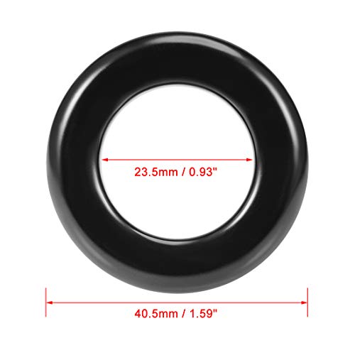sourcing map 2 pieces 23.5 x 40.5 x 14.7 mm ferrite ring iron powder black | toroidal cores