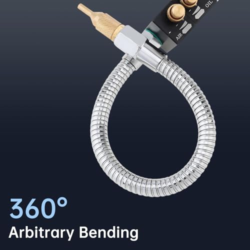 Mist Coolant Lubrication Spray System YS-BPV-300 for Milling & Engraving Machine, 1/4" and 8mm Air Inlet Hose Connector, Cutting Cooling Mister, Pack of 2 1/4" Air inlet, Metal Tube