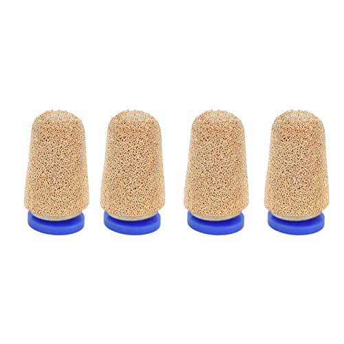 4 pieces PSF-4 pneumatic silencer, noise absorber, copper, pneumatic compressed air silencer for cylinders, solenoid valves, crankcase, transmission, fuel tanks, pneumatic tools