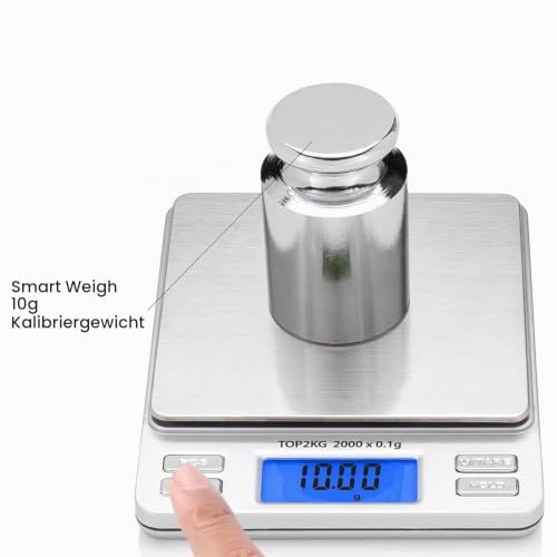 Set of 5 Calibration Weights, 1g, 2g, 5g, 10g, 20g Weights Set, Test Weights, Calibration Gram Set, Small Weight Set for Digital Scales Balance Jewelery Scales