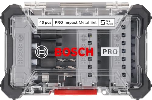 Bosch 40x PRO Impact Metal Set, 40 pcs 40 pcs. + Metal drill bits