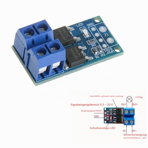 Dollatek 15A 400W Mos Fet Trigger Switch Drive Module PWM Regulator Control Panel