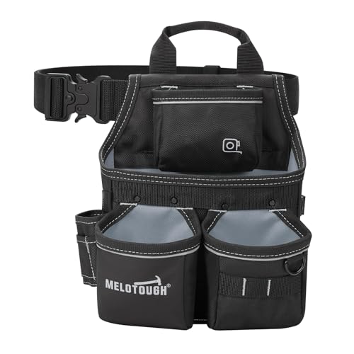 2pcs Zip Tie Holder,Zip Tie Organizer for Zipties Arrangement+Electrician Tool Pouch with Belt,13 Pocket-Tool Bag