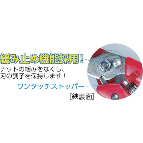 Chikamasa PS-8PLUS-R Ultra Rosso 8 Plus, 8.3 inches (210 mm) Pruning Scissors