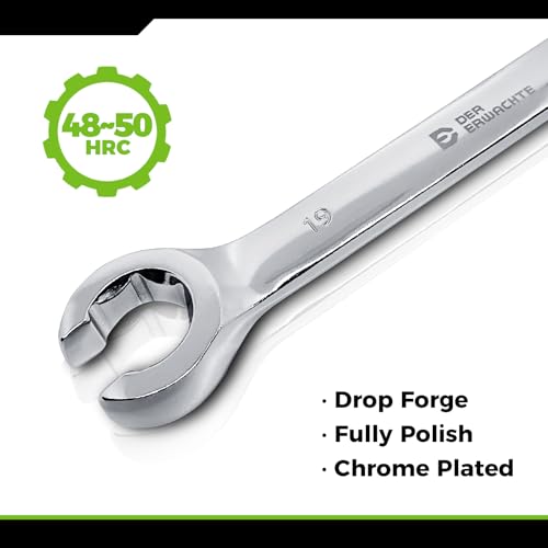 Der Erwachte Flare Nut Wrench Set, Standard & Metric, 10-Piece Silver 10PC SAE&Metric(Flare Nut)
