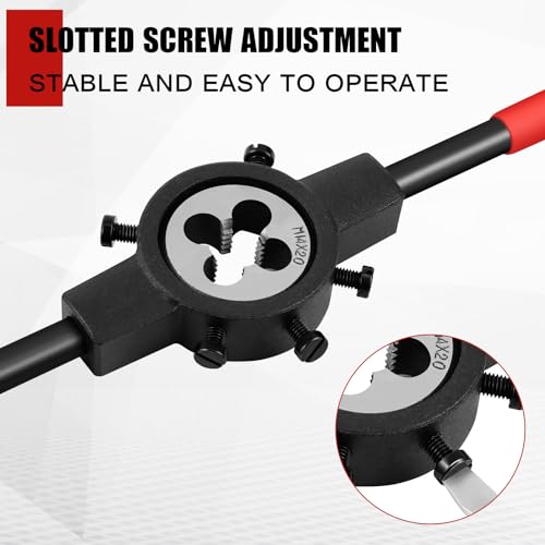 2 Pcs Adjustable Tap Wrench Handle M5-m20, Round Die Stock