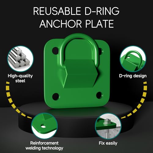 Concrete D Ring Anchor Plate with Bolts, Steel Floor Anchor