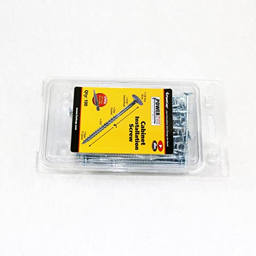 FastCap PowerHead Wood Screws, 4", T20 Torx Drive, 100-Pack