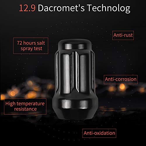 MIKKUPPA M12x1.5 Lug Nuts & 17mm Hex Lug Nut Covers - Replacement for Replacement for 1994-2013 Chevy Impala, 1998-2022 Honda Accord/CRV/Civic, 2003-2008 Honda Pilot Aftermarket Wheel