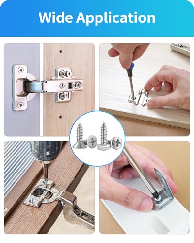 M3 M4 M5 M6 Wood Screws Assortment Set,304 Stainless Steel Assorted Self Tapping Screws Kit Truss Flat Pan Head Phillips Drive Drilling for Deck Drywall Concrete Sheet Metal (Flat & Pan Head 820PCS) Flat & Pan Head 820PCS