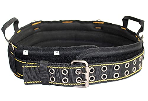 MELOTOUGH 1 PCS Padded Tool Belt with handle strap Construction Work Belt with 4 ring to hook with Tool Belt Suspenders + 1PCS Tool Belt Suspenders Work Belt Suspenders for Men Big and Tall Constructi