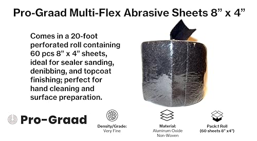 Multi-Flex Abrasive Sheets 8" x 4", A-VFN, 60 Sheets, 07521