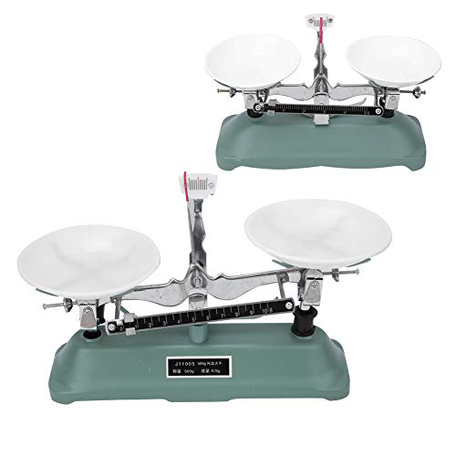Fdit Mechanical Scales Double Tub Scales Tray Table Scales for Laboratory Lessons Physics Accessories Various Weights (100 g) 100G