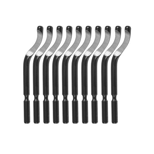 Deburring Tool Universal Hand Deburring Tool with 10 Pieces Replacement Blades Deburring Set for Plastic, Aluminum and Stainless Steel