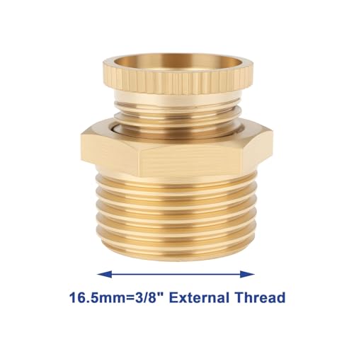 Create idea 2pcs PT3/8" Male Thread Air Compressor Drain Valve 12.5mm Thread Brass 3/8"