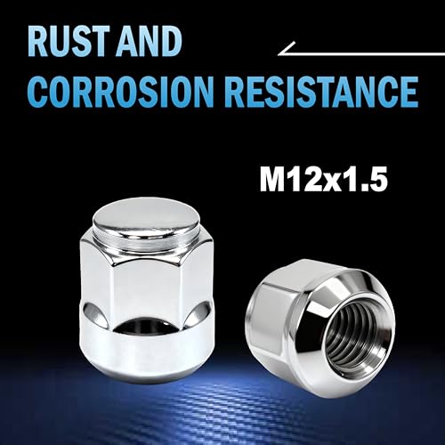 M12-1.50 Wheel Lug Nuts Direct fit for Multiple Honda CR-V CR-Z CRX Civic Accord Fit Insight Element Prelude S2000 Wagovan & Acura CL EL RL TL ILX MDX NSX RSX TLX Legend, 20-PC Set